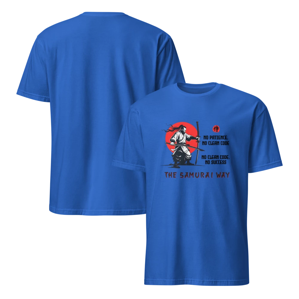 Camiseta Programador Samurai: 'Sin Código Limpio, No Hay Éxito' - El Camino del Samurai - Kokecraft