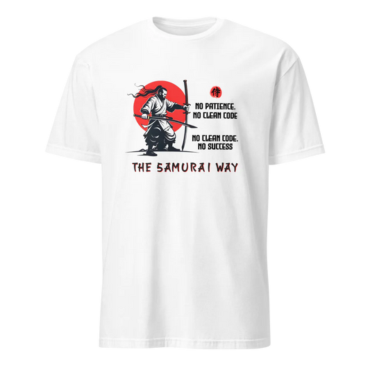 Camiseta Programador Samurai: 'Sin Código Limpio, No Hay Éxito' - El Camino del Samurai - Kokecraft