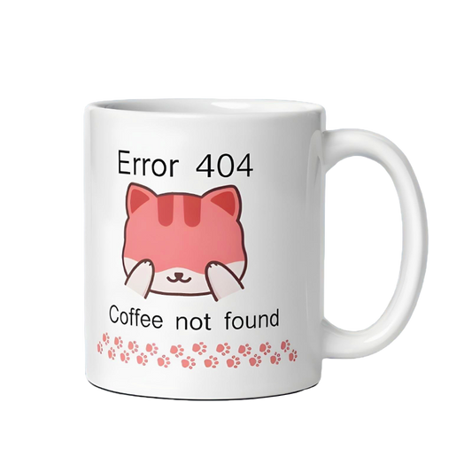 Taza Geek 404 Error: Coffee Not Found – Perfecta para Programadores - Kokecraft