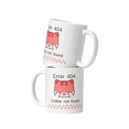 Taza Geek 404 Error: Coffee Not Found – Perfecta para Programadores - Kokecraft